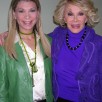 Dr. Robi and Joan Rivers before a Larry King Live Show
